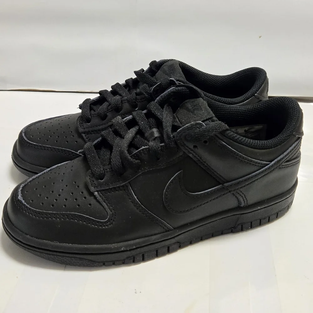 Nike‎ Dunk Low GS Triple Black Big Kids Shoes